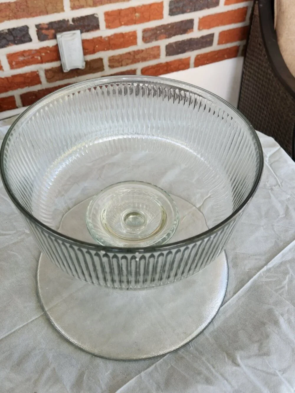 Vintage Pedestal Cake Stand/Punch Bowl
